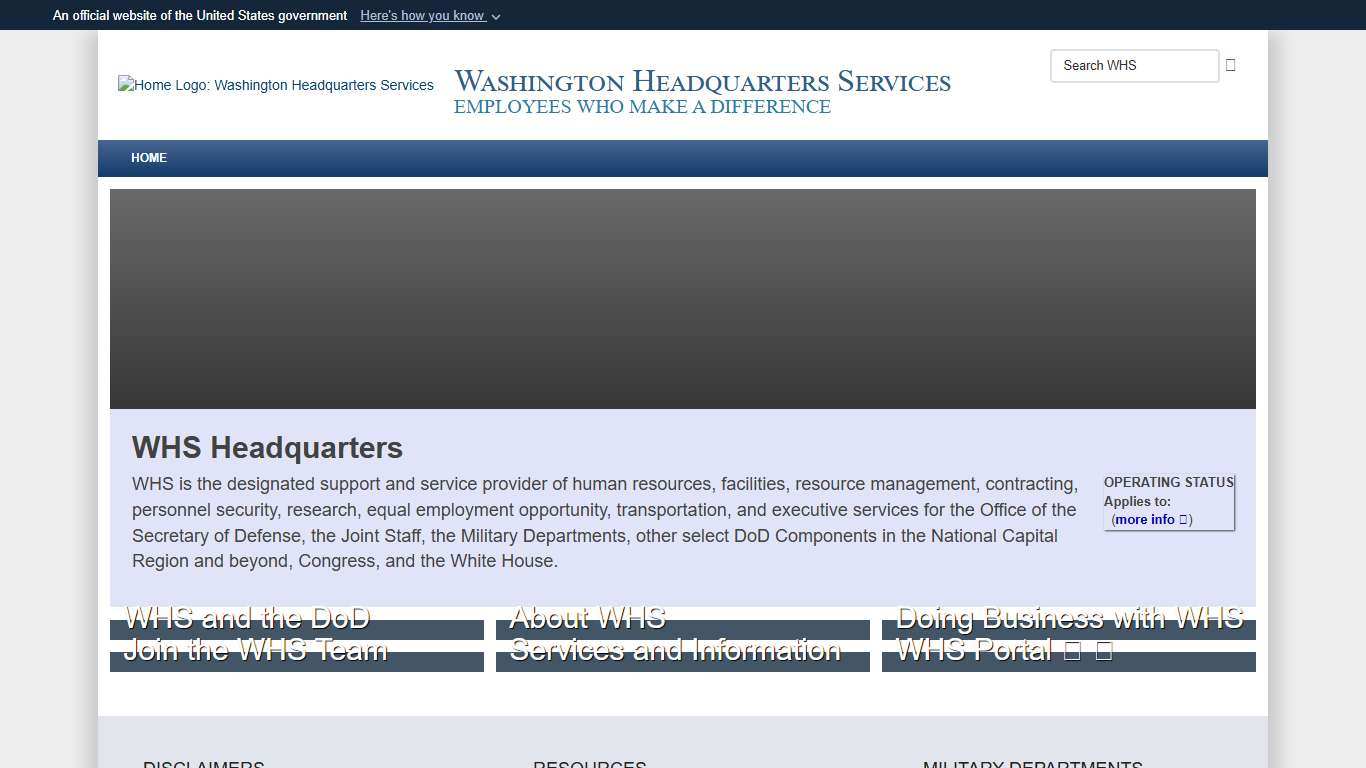 Washington Headquarters Services